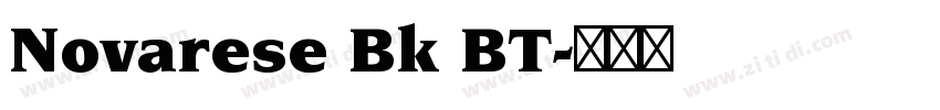 Novarese Bk BT字体转换